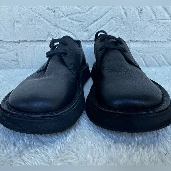 New Camper Brothers Polze Black Leather Shoes Size 37 - Picture 4 of 8